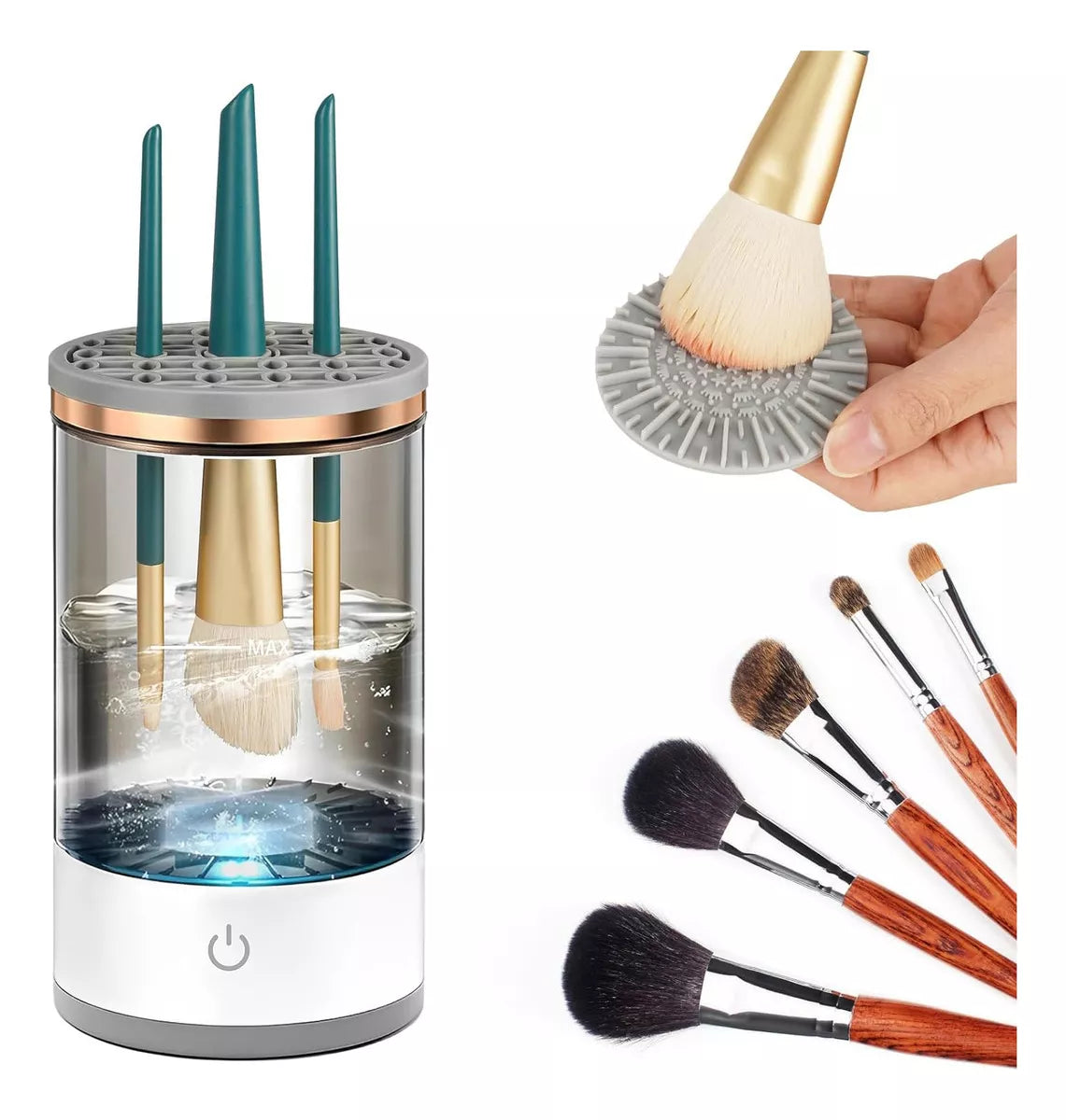 Limpiador De Brochas De Maquillaje Electrico