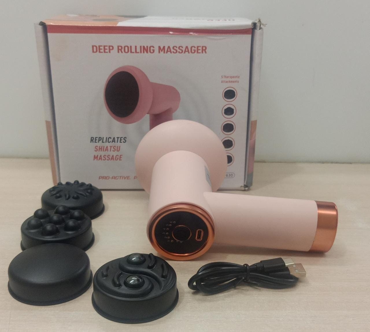 Masajeador deep rolling massager 5 en 1