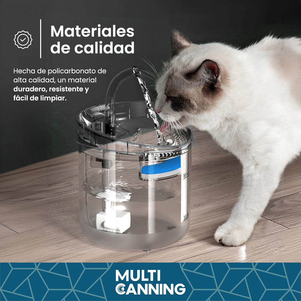 BEBEDERO AUTOMATICO CON FILTROS MASCOTA