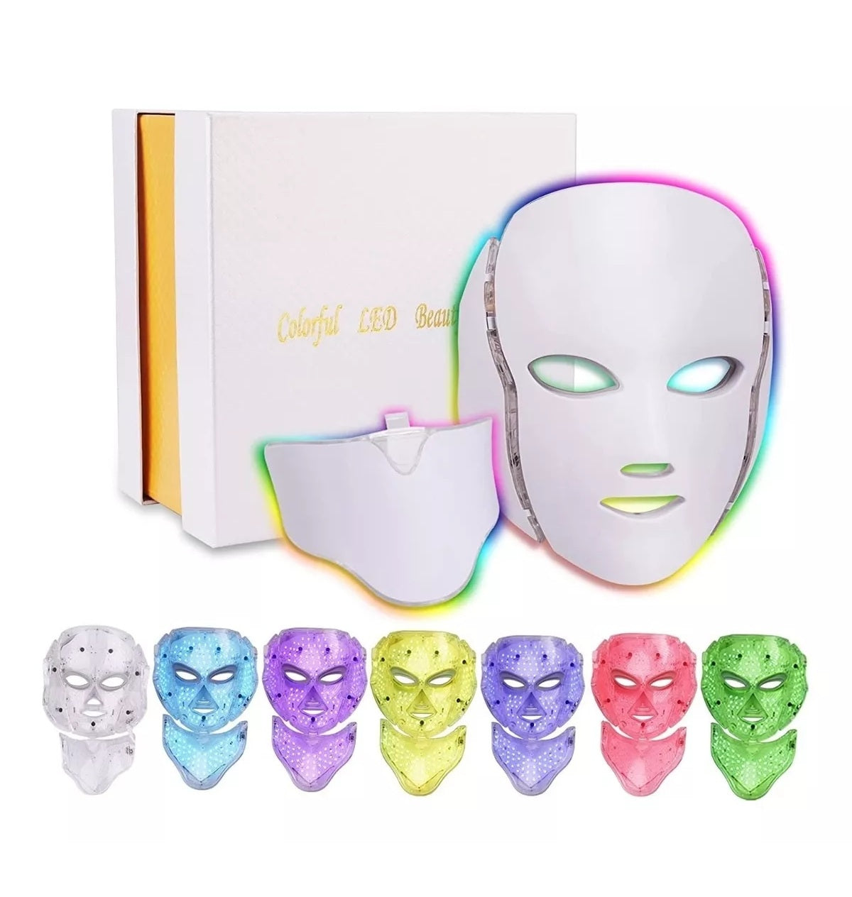 Mascara LED Facial 7 Colores