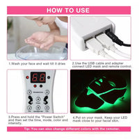 Mascara LED Facial 7 Colores