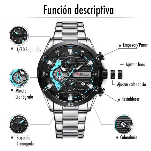Reloj Curren 8402 de Lujo para hombre