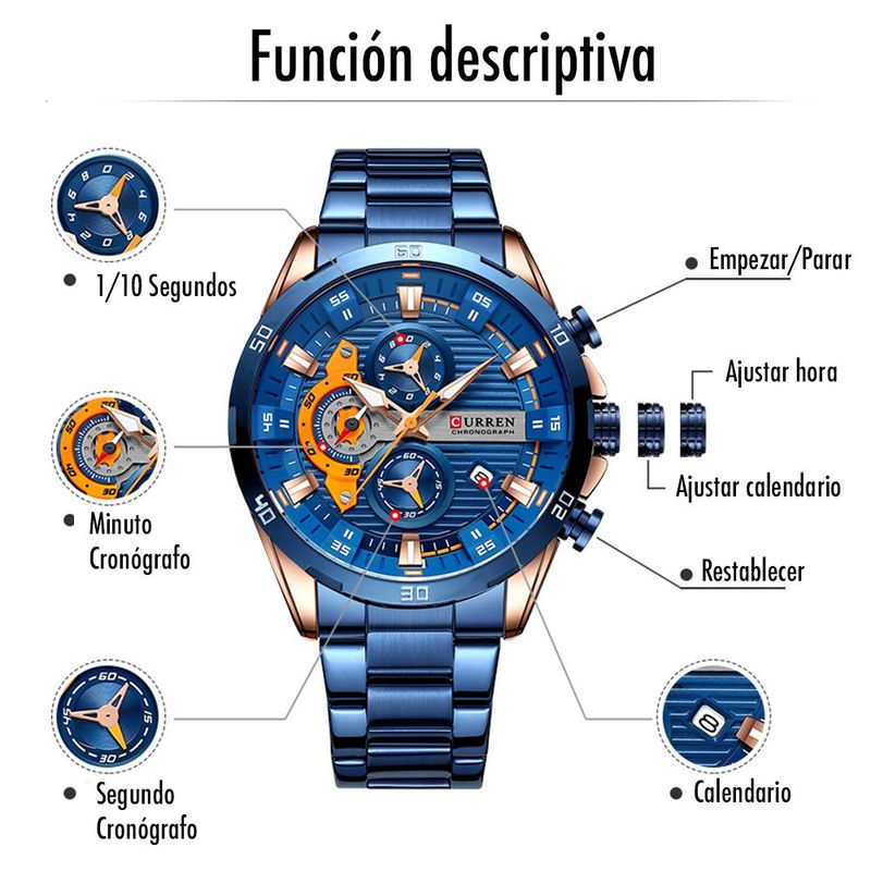 Reloj Curren 8402 de Lujo para hombre